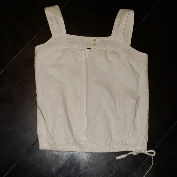GAP Other - Gap girls white embroidered shirt